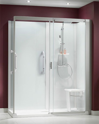 Shower room installation in Stamford