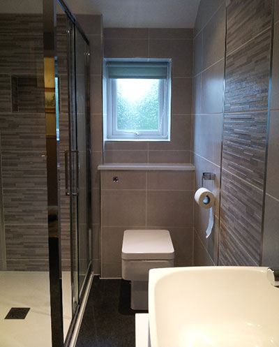Shower room installation in Rutland