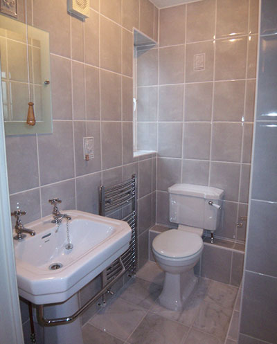 Shower room installation in Grantham